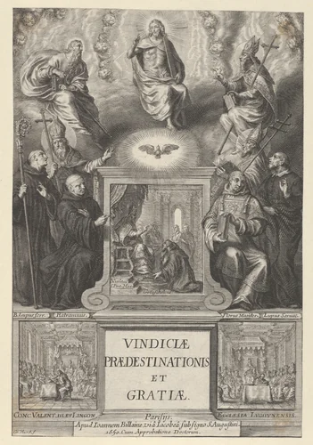 Frontispiece for Vindicae Predestinationis et Gratiae by Grégoire Huret, print, 1650