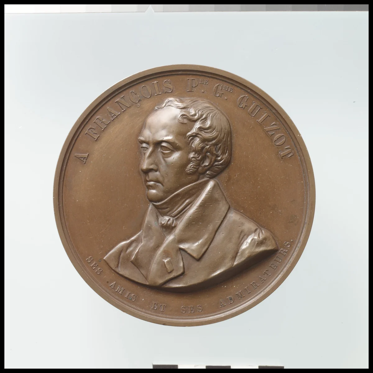 François Pierre Guillaume Guizot (1787–1874) by Jean-Jacques Feuchère, metalwork, 1844