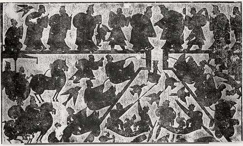 Recovering the Tripod from the Si River by Unidentified, print, 1800-1899