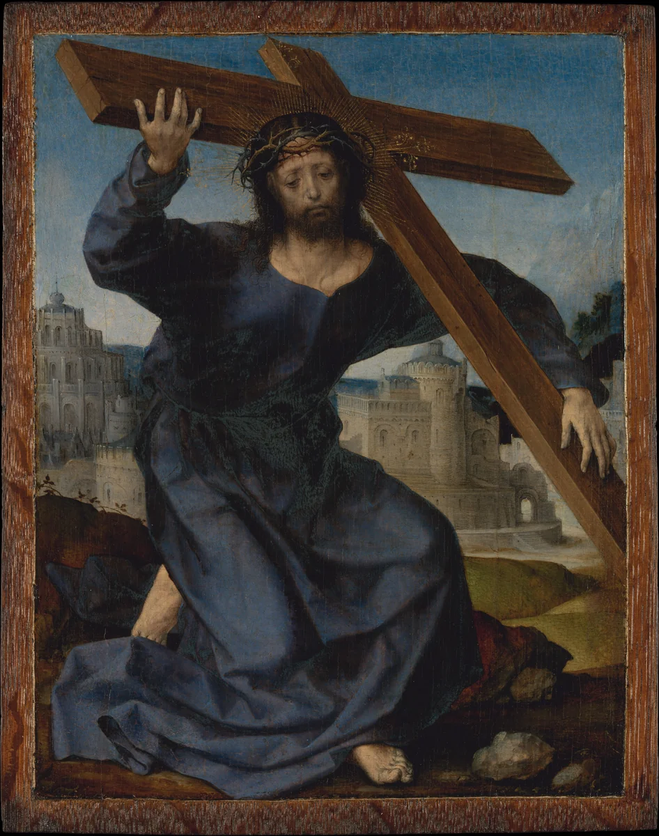 Christ Carrying the Cross by Jan Gossart, painting, 1520-1525