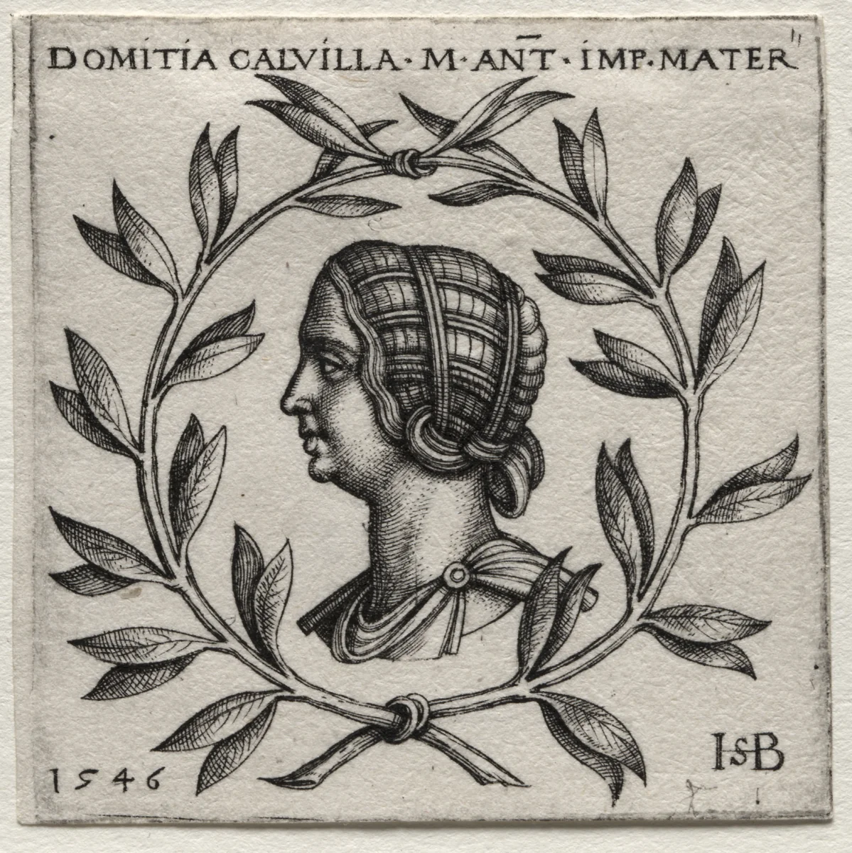 Domitia Calvilla by Hans Sebald Beham, print, 1546
