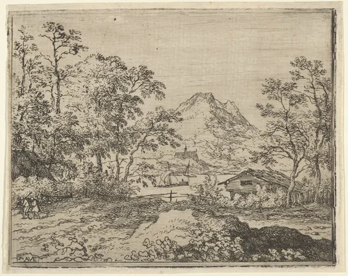 The Broad River by Allart van Everdingen, print, 1621-1675