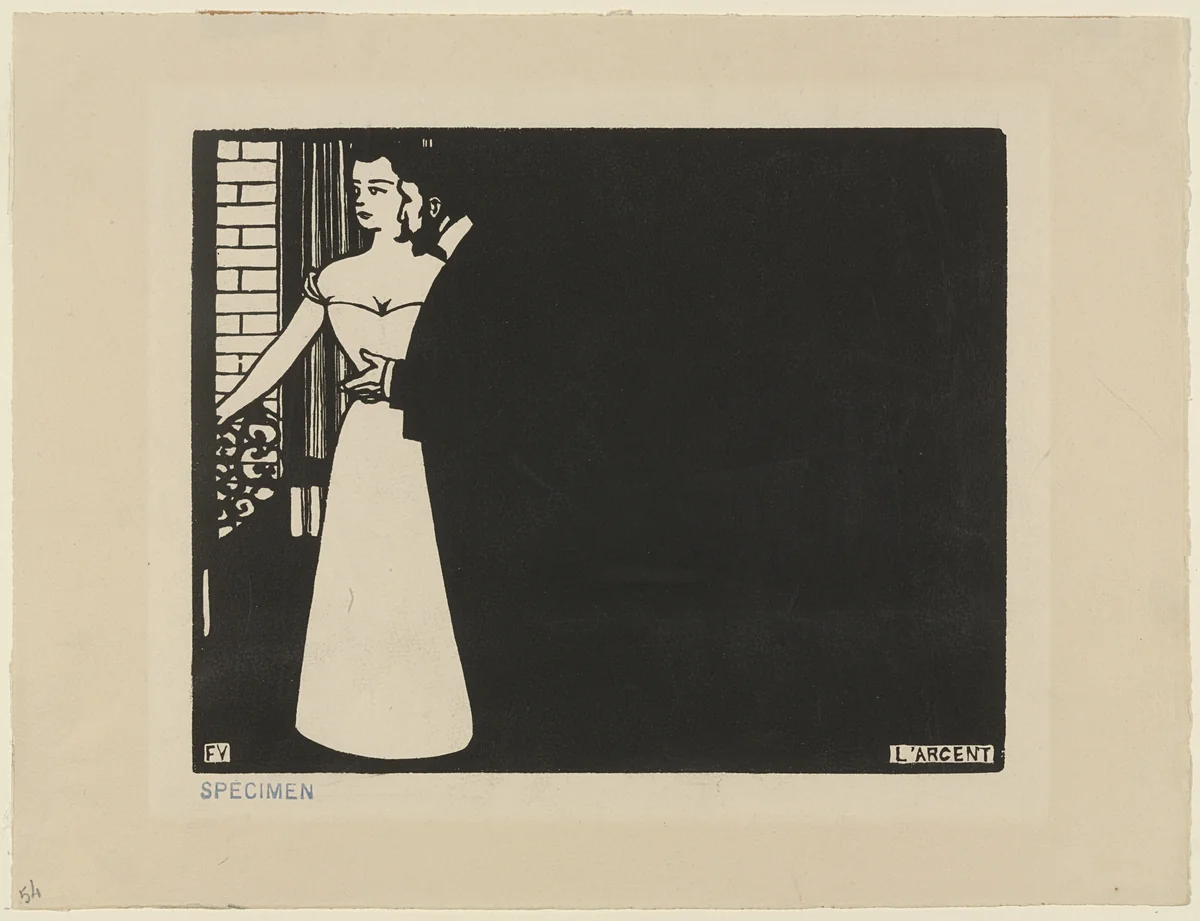 Money (L'Argent) from Intimacies (Intimités) by Félix Vallotton, print, 1897