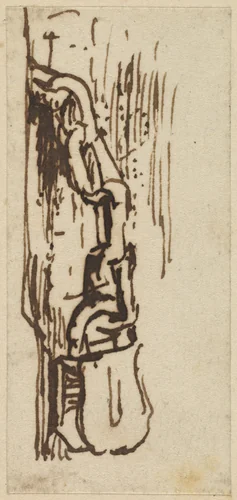 A Padlock by Sir David Wilkie, drawing, 1785-1841