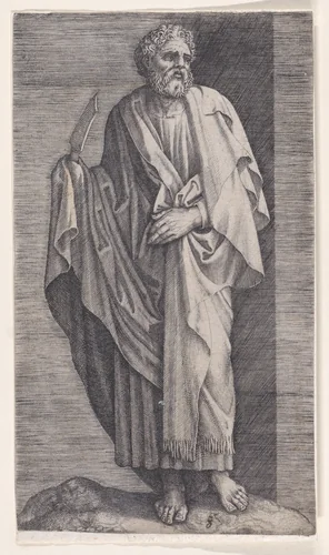 St. Bartholomew, from "Christ and the Apostles" by Lambert Suavius, print, 1530-1576