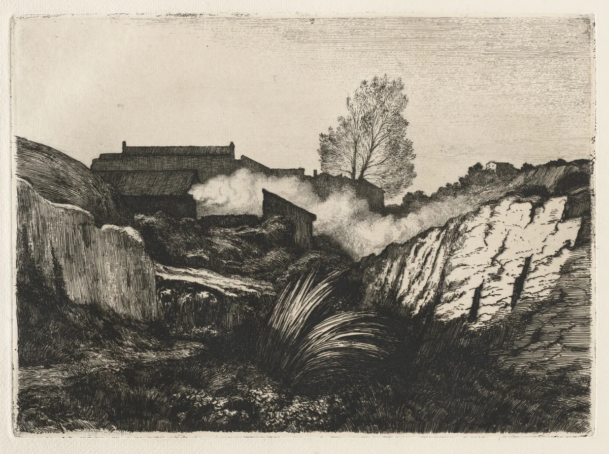 L'Estaque by André Paul Borel, print, 1878