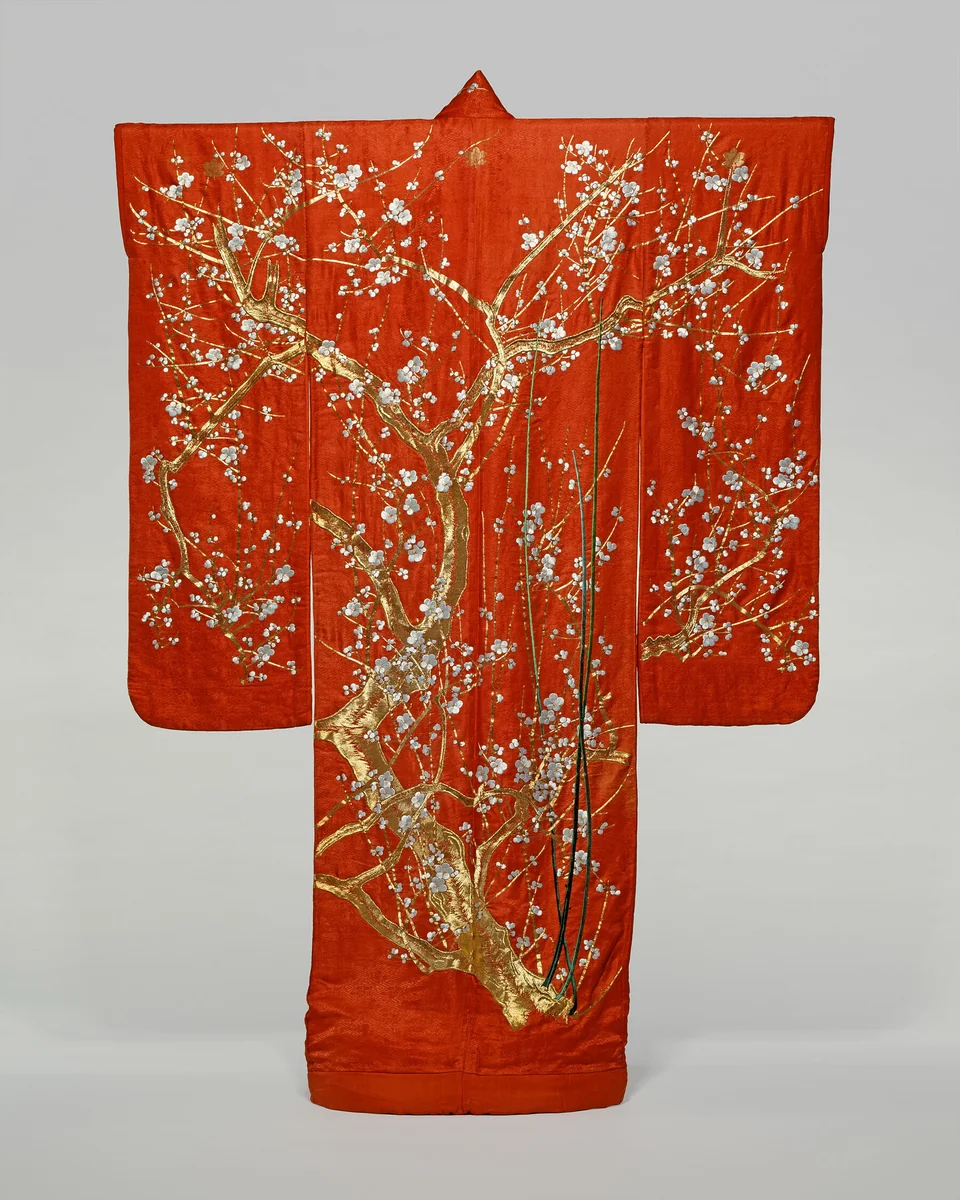 Furisode by Japan, textile, 1801-1868