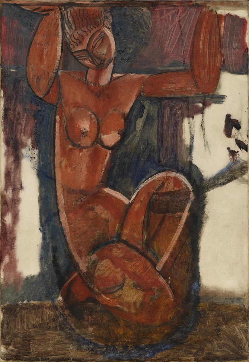 Karyatide by Amedeo Modigliani, painting, 1911