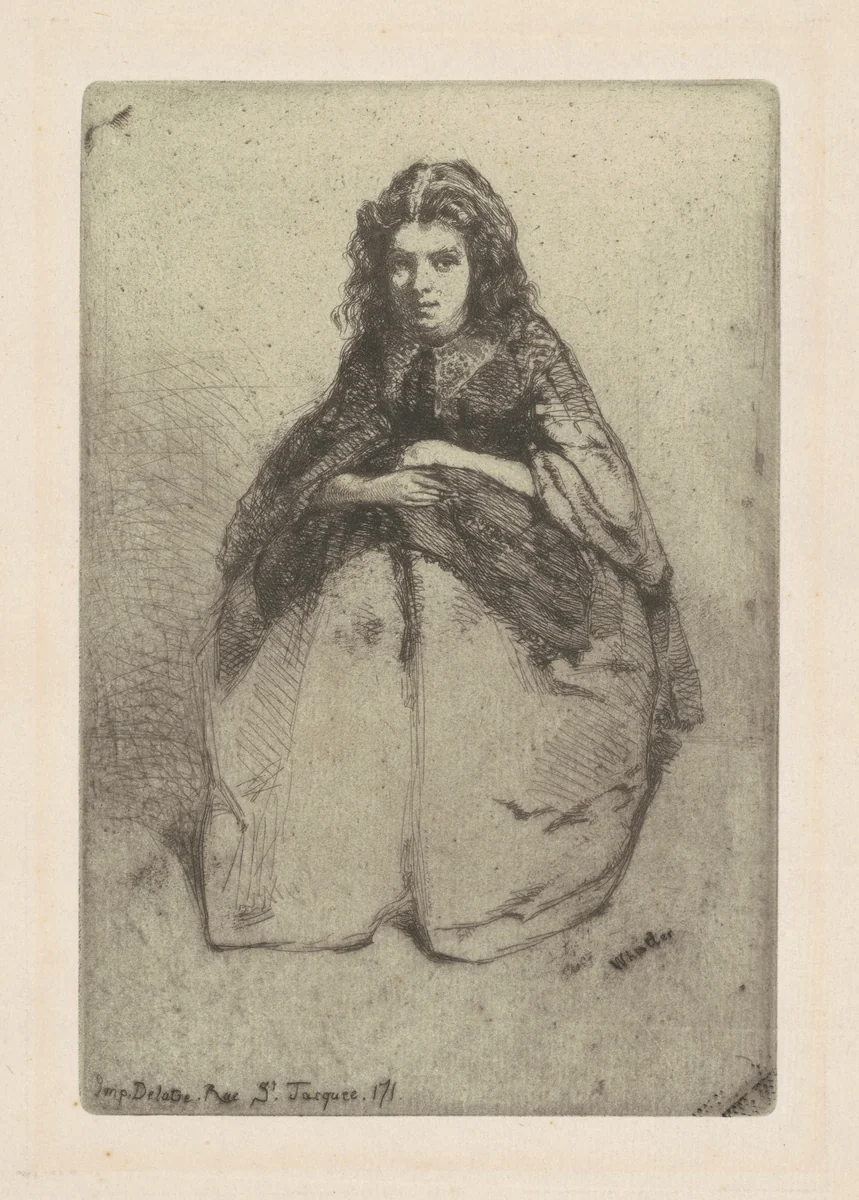Fumette by James McNeill Whistler, print, 1858