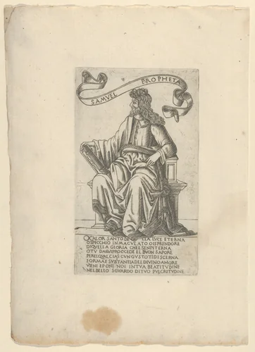 The Prophet Samuel, from Prophets and Sibyls by Francesco Rosselli, print, 1480-1490