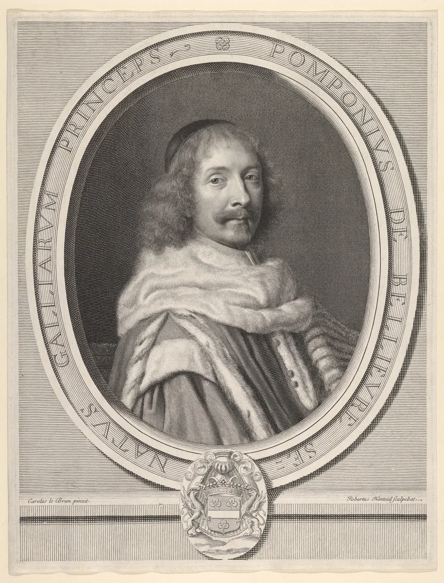 Pompone II de Bellièvre by Robert Nanteuil, print, 1652-1662