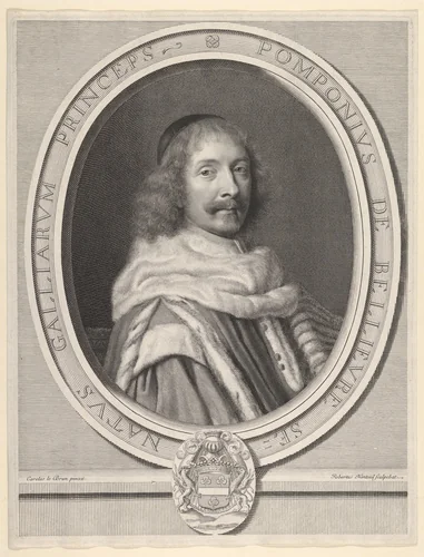 Pompone II de Bellièvre by Robert Nanteuil, print, 1652-1662