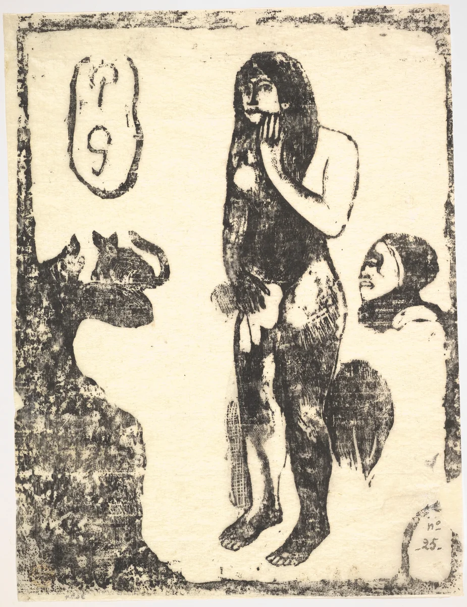 Eve by Paul Gauguin, print, 1898-1899