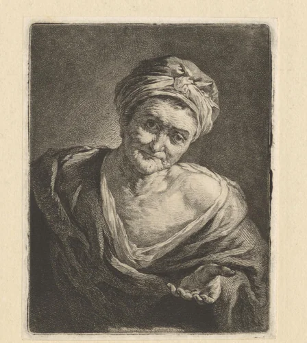 Bedelaar by Georg Friedrich Schmidt, print, 1755