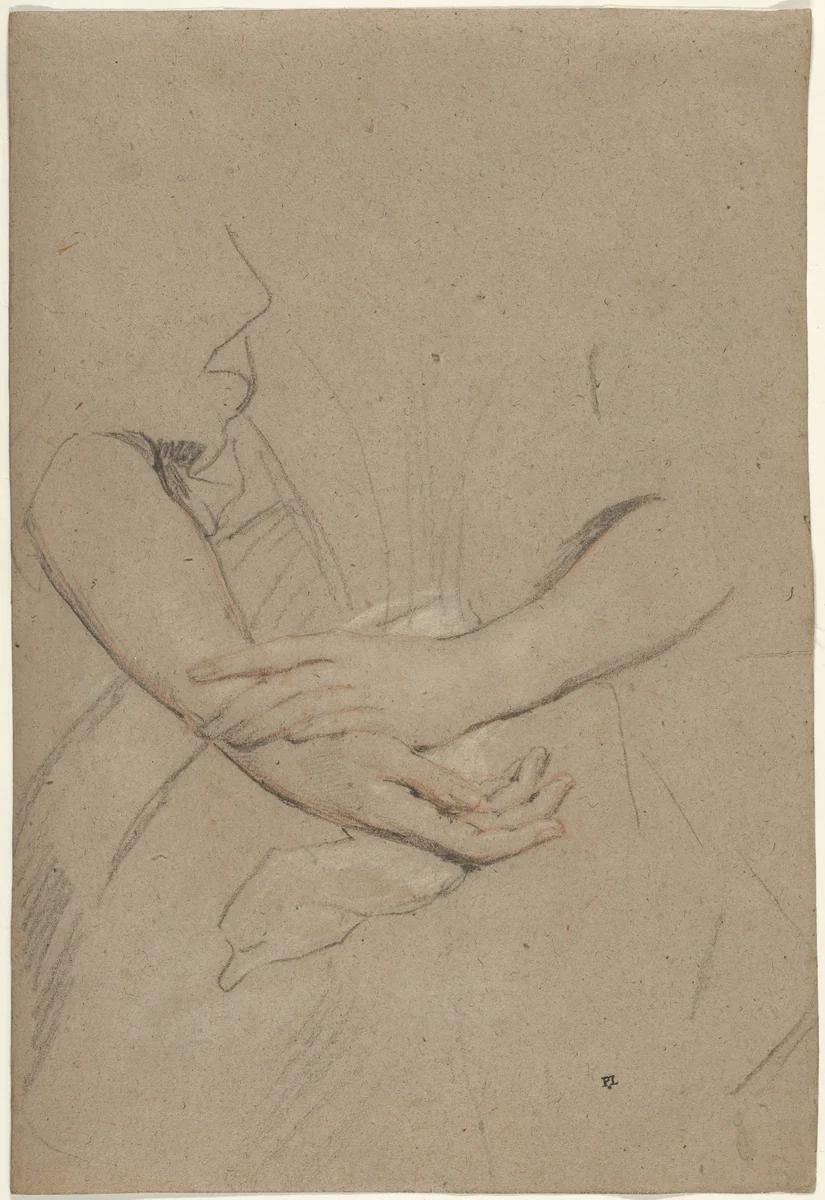 Study of the Forearms and Hands of a Woman by Peter Lely, drawing, 1665