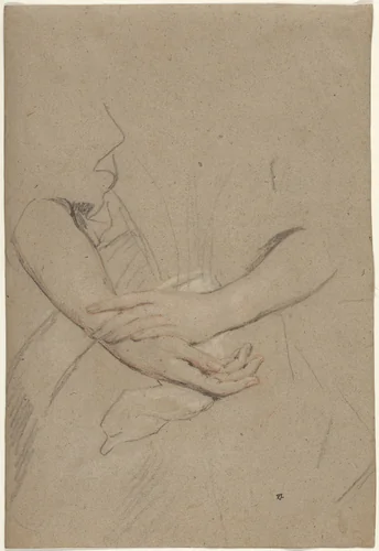 Study of the Forearms and Hands of a Woman by Peter Lely, drawing, 1665