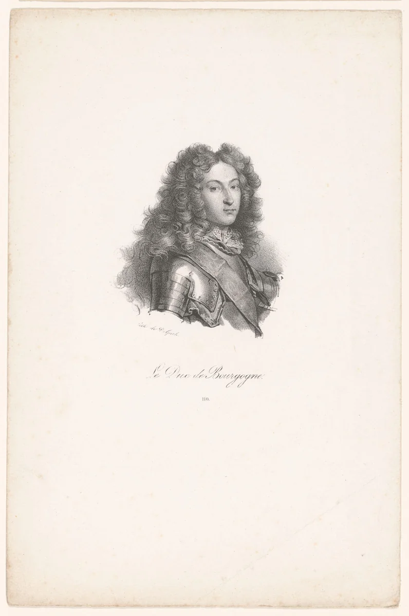 Portret van Lodewijk van Frankrijk by anonymous, print, 1818-1842