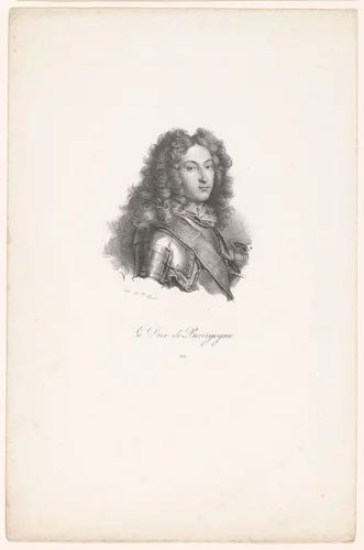 Portret van Lodewijk van Frankrijk by anonymous, print, 1818-1842