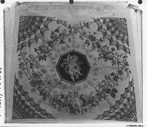Part of a chair cover by Jean Démosthène Dugourc, textile, 1792-1802