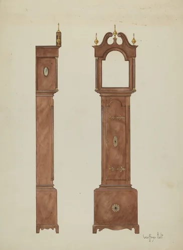 Grandfather's Clock by Geoffrey Holt, index of american design, 1936