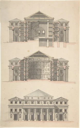 Design for a Theatre by anonymous, drawing, 1700-1799