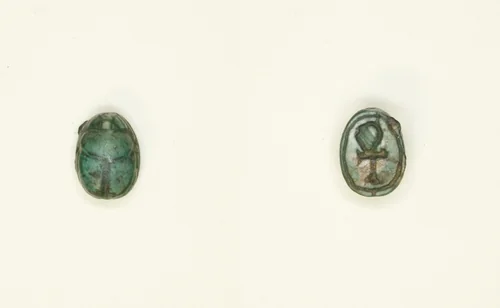 Scarab: Hieroglyph (Ankh Sign) by Egyptian, other, -1550--1069