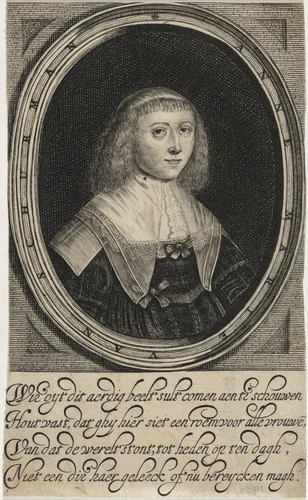 Anna Maria van Schurman by Dutch 17th Century, print, 1600-1699