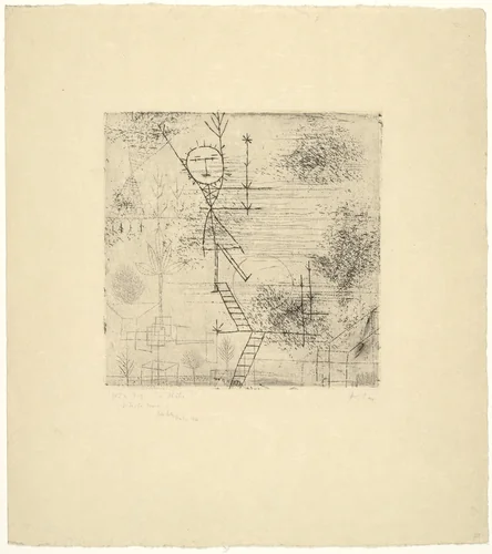 Height! (Höhe!) by Paul Klee, print, 1928