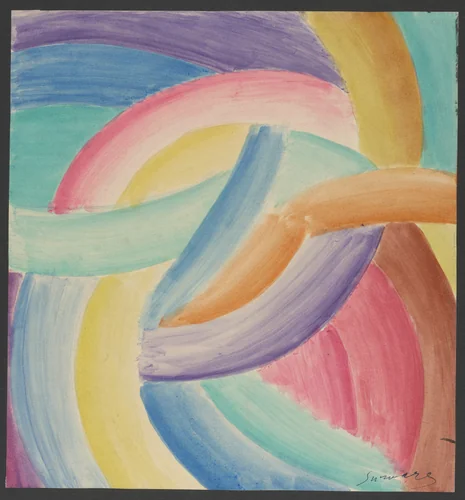 Colored Rhythm: Study for the Film by Léopold Survage, drawing, 1913