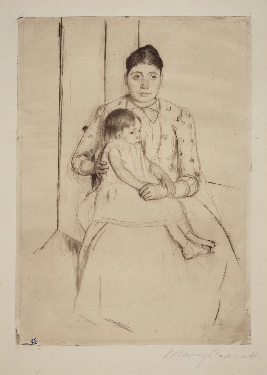 Repose by Mary Cassatt, print, 1890