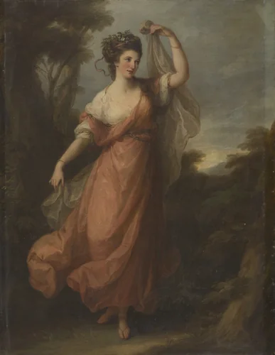 A Dancing Young Woman as Terpsichore by Angelica Kauffmann, painting, 1770-1790