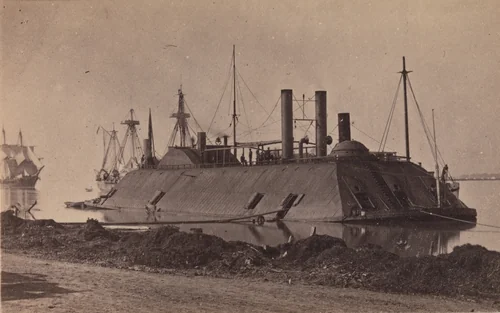 Iron Clad "Essex," Baton Rouge, Louisiana by McPherson & Oliver, photograph, 1863
