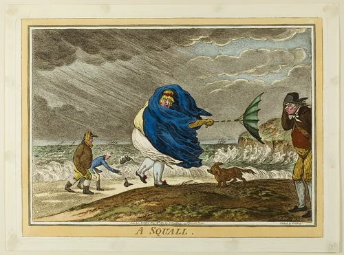 A Squall by James Gillray, print, 1810