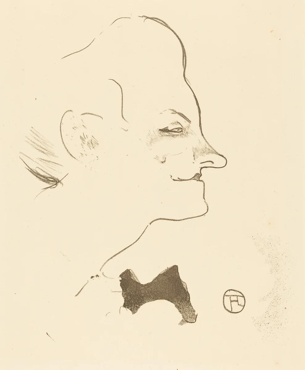 Yvette Guilbert by Henri de Toulouse-Lautrec, print, 1893