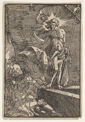 The Resurrection, from "The Fall and Salvation of Mankind Through the Life and Passion of Christ" by Albrecht Altdorfer, print, 1508-1518