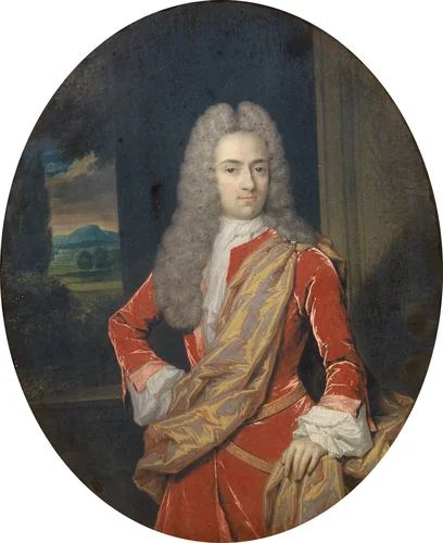 Portrait of a Man by Constantijn Netscher, painting, 1715