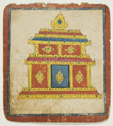 Image from a Set of Initiation Cards (Tsakali) by Tibet, drawing, 1299-1499
