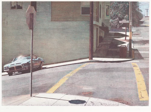 Texas and 20th Intersection by Robert Bechtle, print, 2004