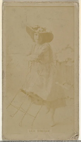Lilie Sinclair, from the Actors and Actresses series (N145-8) issued by Duke Sons & Co. to promote Duke Cigarettes by W. Duke, Sons & Co., photograph, 1890-1895