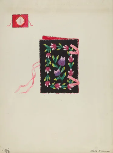 Needle Book by Ruth M. Barnes, index of american design, 1935-1942