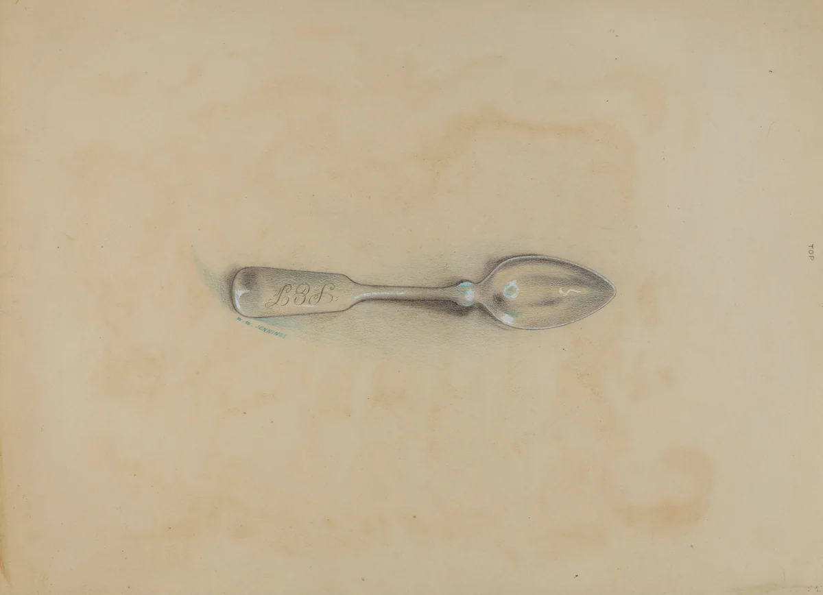 Silver Spoon by Walter Jennings, index of american design, 1935-1942