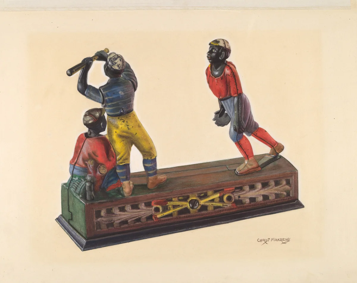 Toy Bank by Chris Makrenos, index of american design, 1938