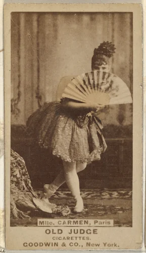 Mlle. Carmen, Paris, from the Actors and Actresses series (N171) for Old Judge Cigarettes by Goodwin & Company, photograph, 1886-1890