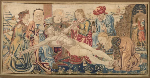 Altar Frontal with the Lamentation by Cosimo Tura, textile, 1469-1479