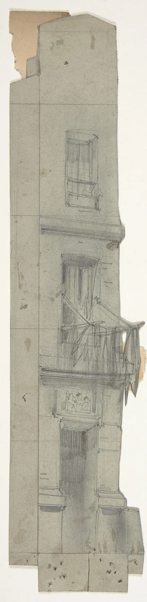 Design for a Stage Set at the Opéra, Paris by Eugène Cicéri, drawing, 1830-1890