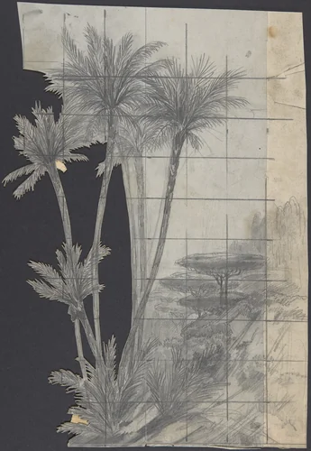 Design for a Stage Set at the Opéra, Paris by Eugène Cicéri, drawing, 1830-1890