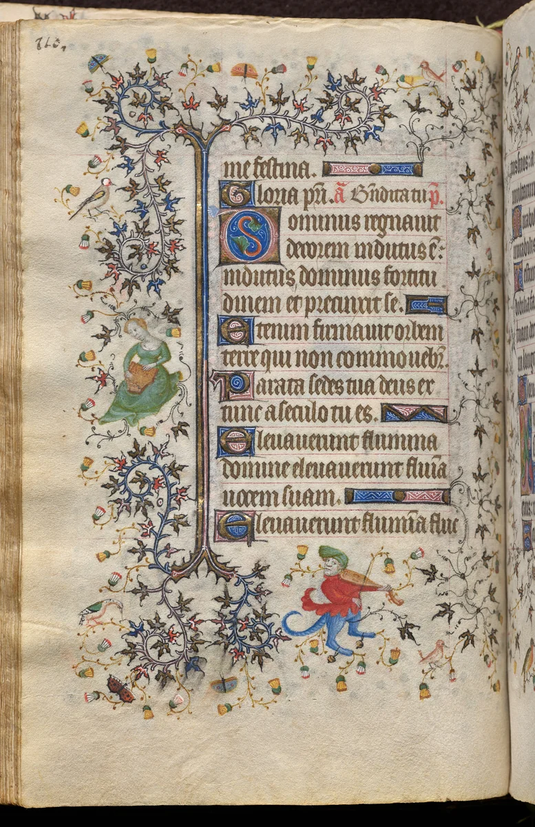 Hours of Charles the Noble, King of Navarre (1361-1425): fol. 55v, Text by Master of the Brussels Initials and Associates, book, 1400-1410