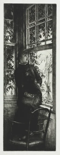 At the Sea Side by James Tissot, print, 1880