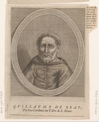 Portret van Guillaume de Bray by Etienne Picart, print, 1660