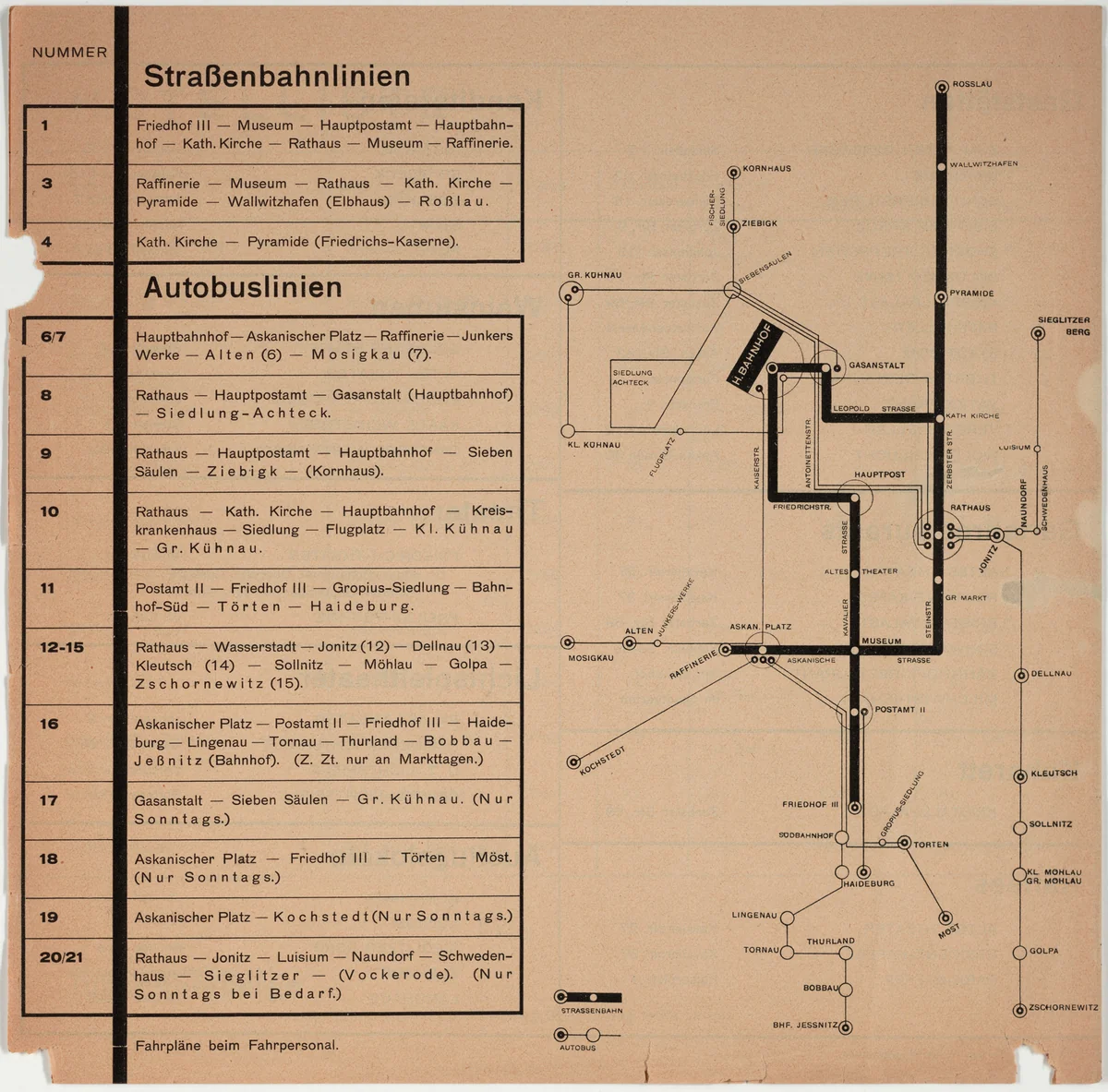 Dessau Verkehrsbüro by Joost Schmidt, design, 1924